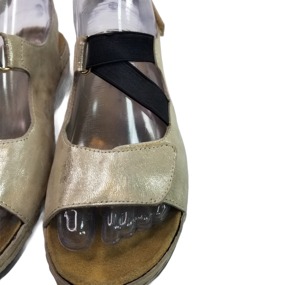 Helle Comfort silver leather shoes - Picture 7 of 10